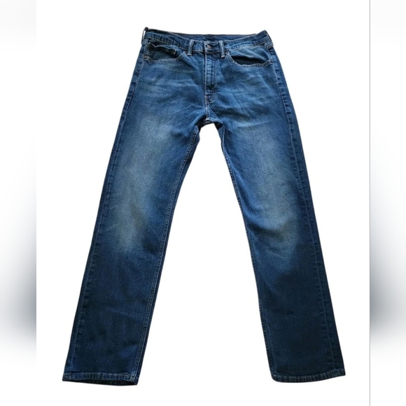 Vintage  Levi's 505 Regular Fit Jeans W34 L34 Mid-Wash Stretch Denim - Picture 1 of 11
